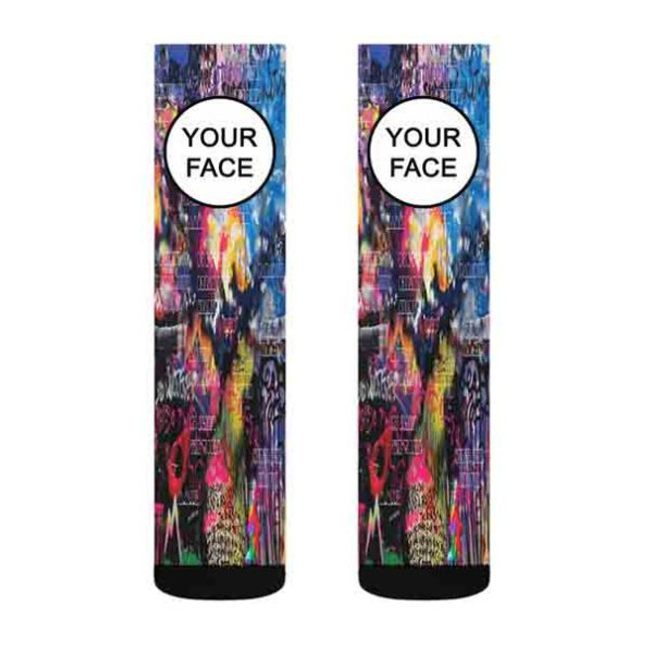 Pastele Coldplay Custom Personalized Sublimation Printed Socks Polyester  Acrylic Nylon Spandex